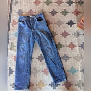 Levi's Ribcage Straight Medium Wash Blue Jeans